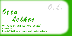 otto lelkes business card